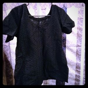 Custom Made Black Blouse Made in India